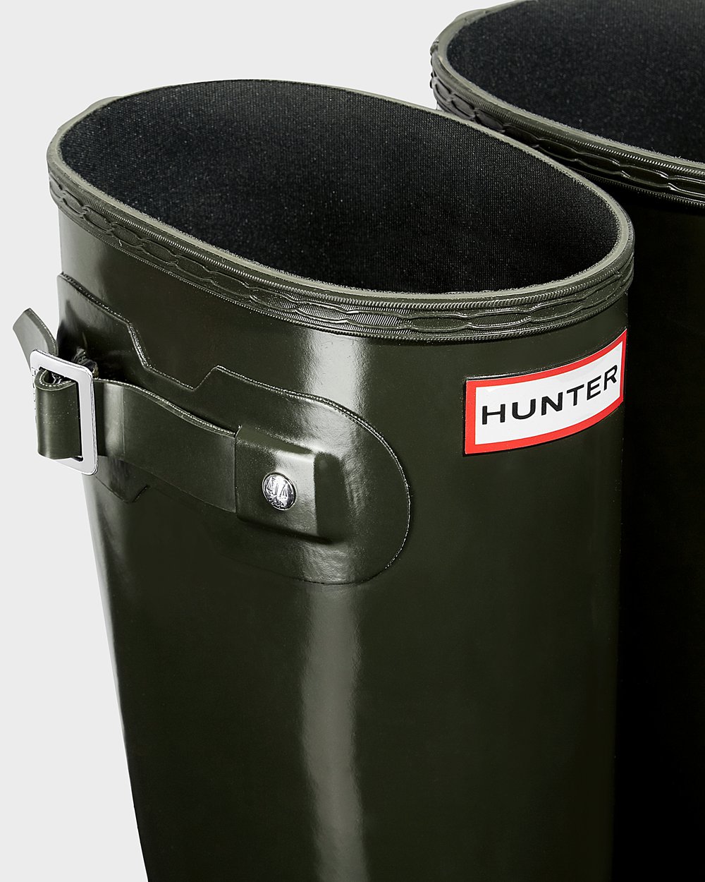 Women Hunter Original Gloss | Tall Rain Boots Dark Olive | NZ-59832-TEPR